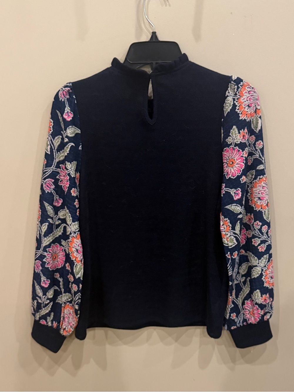 THML Navy Ribbed Women's Top